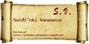 Salánki Vanessza névjegykártya
